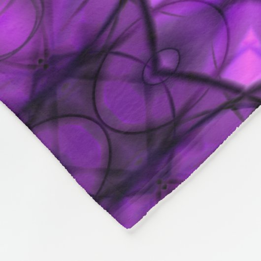 Twilight Bloom Fleece Deken (Hoek)