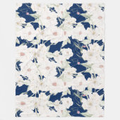 Twilight Bloom II Fleece Deken- Bloemen Deken (Voorkant)