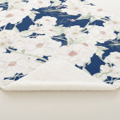 Twilight Bloom II Sherpa Deken- Bloemen Deken (3/4)