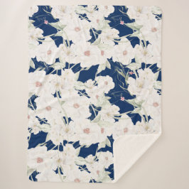 Twilight Bloom II Sherpa Deken- Bloemen Sherpa Deken