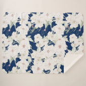 Twilight Bloom II Sherpa Deken- Bloemen Sherpa Deken (Voorkant (horizontaal))