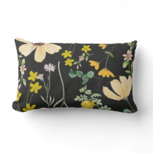 Twilight Bloom Lumbar Pillow