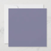 Twilight Bloom Minimal Wedding Flat Bedankt Kaart (Achterkant)