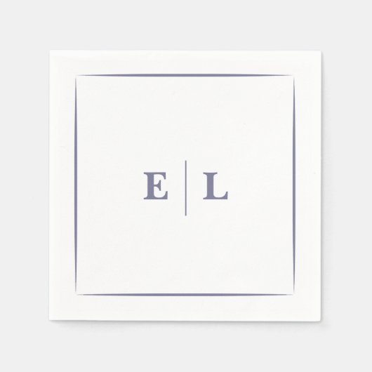 Twilight Bloom Minimal Wedding Servet (Voorkant)