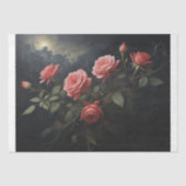 Twilight Bloom: Roos Branch Decoupage Tissuepapier (Voorkant)