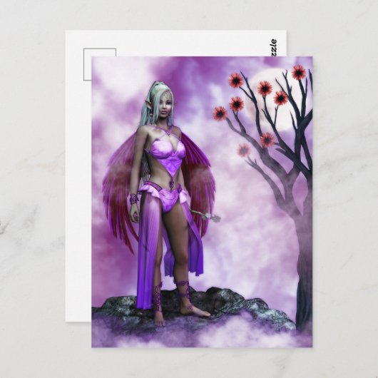 Twilight Blossom Fairy Briefkaart (Voorkant / Achterkant)