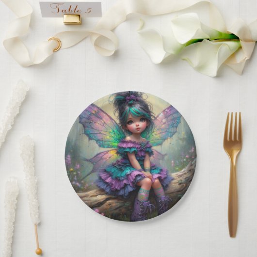 Twilight Blossom Fairy Papieren Bordje (Huwelijk)