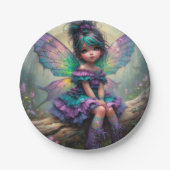 Twilight Blossom Fairy Papieren Bordje (Voorkant)