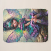 Twilight Blossom Fairy Sherpa Deken (Voorkant (horizontaal))