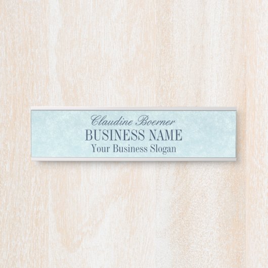 Twilight Blue getextureerde look Hanging Desk Deurbordje (Voorkant)