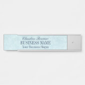 Twilight Blue getextureerde look Hanging Desk Deurbordje (Voorkant)