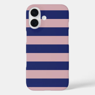 Twilight Blue Sunrise Pink Stripes iPhone 16 Hoesje