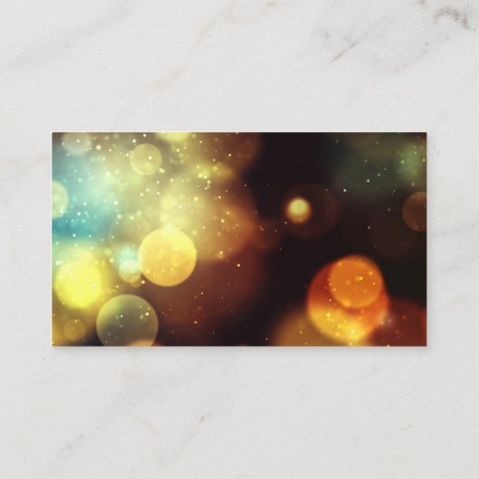 Twilight Bokeh Lights Bruiloft Website Informatiekaartje (Achterkant)