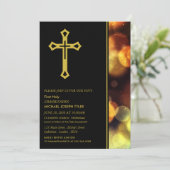 Twilight Bokeh Lights, eerste Heilige Communie Kaart (Staand voorkant)