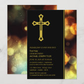 Twilight Bokeh Lights, eerste Heilige Communie Kaart (Voorkant / Achterkant)