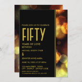 Twilight Bokeh Lights, Jubileum Kaart (Voorkant / Achterkant)