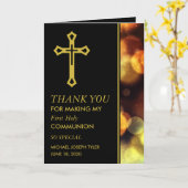 Twilight Bokeh Lights Kaart (Gele Bloem)