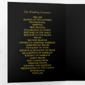 Twilight Bokeh Lights Trouwprogramma Drieluik Programma (Binnenzijde eerst)