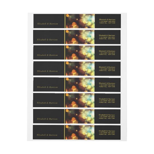 Twilight Bokeh Lights Wedding (Vel)