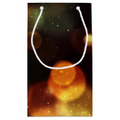 Twilight Bokeh Lights Wedding Favor Klein Cadeauzakje (Achterkant)