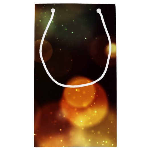 Twilight Bokeh Lights Wedding Favor Klein Cadeauzakje (Achterkant)