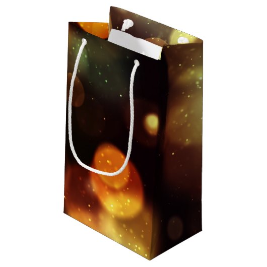 Twilight Bokeh Lights Wedding Favor Klein Cadeauzakje (Achterkant Gekanteld)