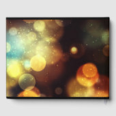 Twilight Bokeh Lights Wedding Guest Book Gastenboek (Achterkant)