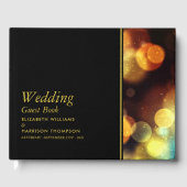 Twilight Bokeh Lights Wedding Guest Book Gastenboek (Voorkant)