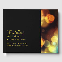 Twilight Bokeh Lights Wedding Guest Book Gastenboek