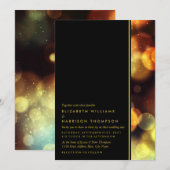 Twilight Bokeh Lights Wedding Kaart (Voorkant / Achterkant)