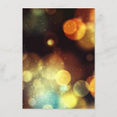 Twilight Bokeh Lights Wedding Menu (Achterkant)