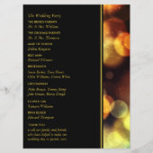 Twilight Bokeh Lights Wedding Programmakaart (Achterkant)