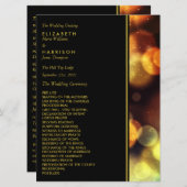 Twilight Bokeh Lights Wedding Programmakaart (Voorkant / Achterkant)