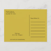 Twilight Bokeh Lights Wedding Save the Date Aankondigingskaart (Achterkant)