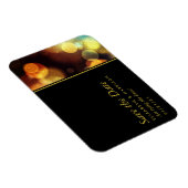 Twilight Bokeh Lights Wedding Save the Date Magneet (Rechterzijde)