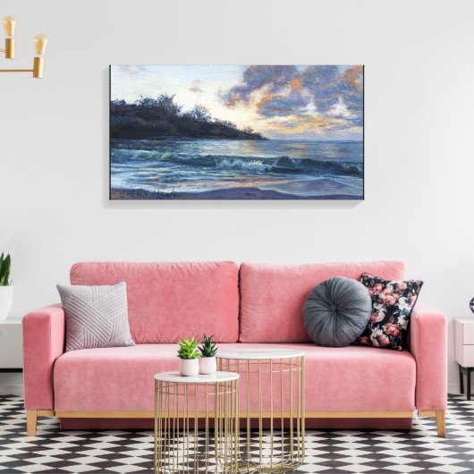 "Twilight Breakers" Canvas Afdruk (Insitu (Woonkamer))