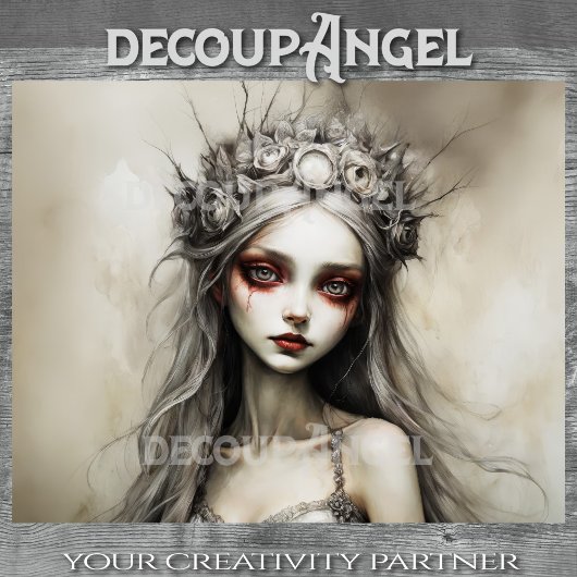Twilight Bride Christina - Decoupage - Tissuepapier