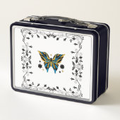 Twilight Butterfly Bloom – Fantasie Bloemschilderk (Achterkant)
