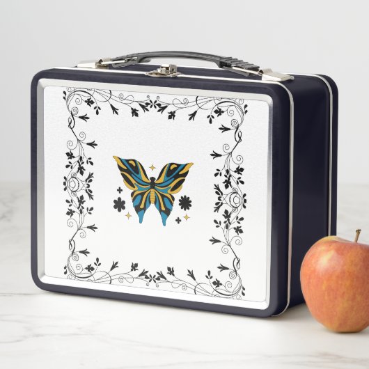 Twilight Butterfly Bloom – Fantasie Bloemschilderk (In situ)