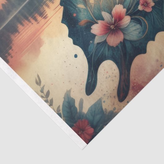 Twilight Butterfly Decoupage Tissuepapier (Detail)