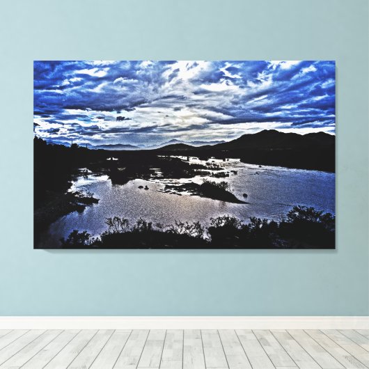 Twilight Canvas Afdruk (Insitu (Houten vloer))