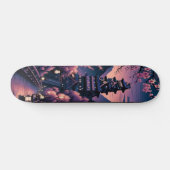 Twilight Castle en Cherry Blossoms Persoonlijk Skateboard (Horizontaal)