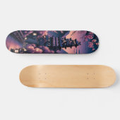 Twilight Castle en Cherry Blossoms Persoonlijk Skateboard (Horizontaal)