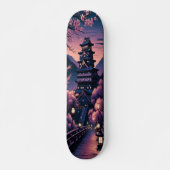 Twilight Castle en Cherry Blossoms Persoonlijk Skateboard (Voorkant)