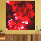 Twilight Cherry Blossom Glow Canvas Afdruk (Insitu (Woonkamer))