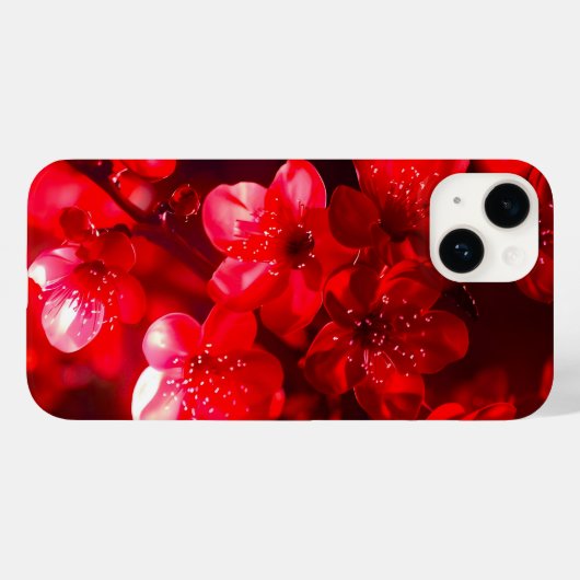 Twilight Cherry Blossom Glow Case-Mate iPhone Case (Achterkant (horizontaal))
