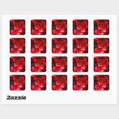 Twilight Cherry Blossom Glow Vierkante Sticker (Vel)