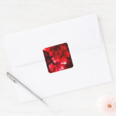 Twilight Cherry Blossom Glow Vierkante Sticker (Envelop)