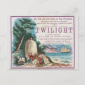 Twilight Clipper Zeilschip Briefkaart (Voorkant)