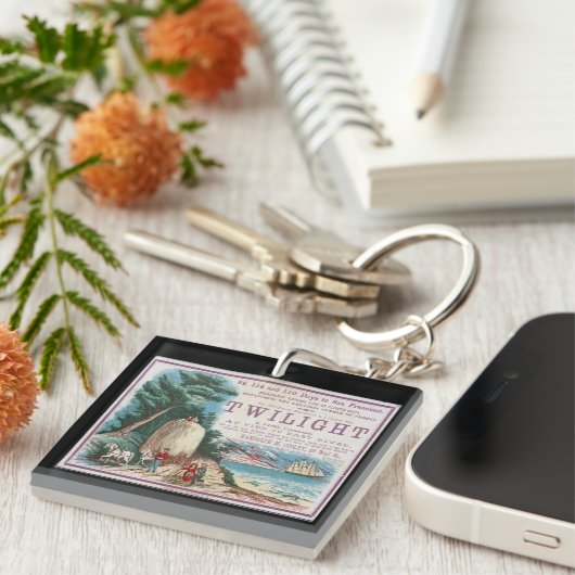 Twilight Clipper Zeilschip Sleutelhanger (Voorkant Rechts)